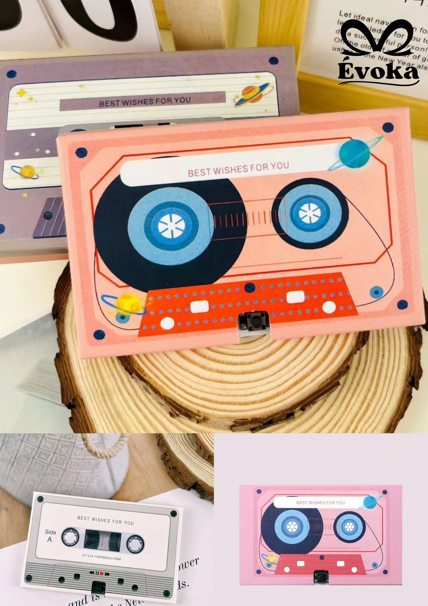Tarjetas retro grabables 60 s